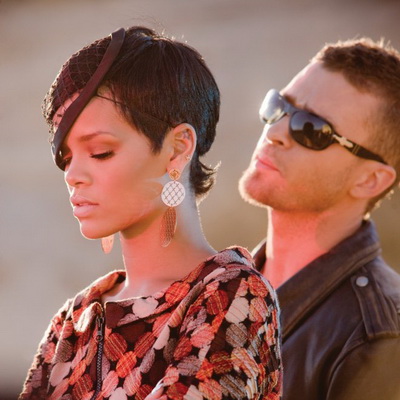 Rihanna et Justin Timberlake sur le clip de Rehab