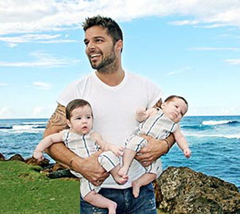 Ricky Martin et ses Jumeaux