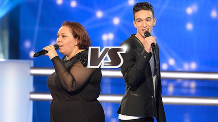 Battle Aubin / Samira Brahmia - 14 mars 2015 - The Voice 4